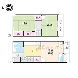日ノ岡ローズハイツ 3Kの間取図画像