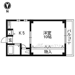 シャトー藤澤 1DKの間取図画像