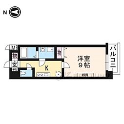 メゾンアロー 1Kの間取図画像