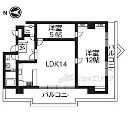 紫明館 1LDKの間取図画像