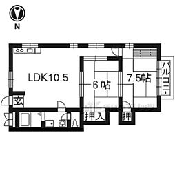 ハウスアドバンス 2LDKの間取図画像