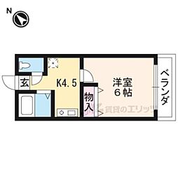 ボーマノワ 1DKの間取図画像