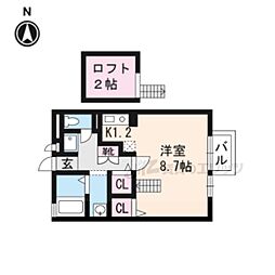 シティパル ワンルームの間取図画像
