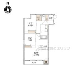 (仮称)桃山羽柴長吉東町へーベルメゾン 2LDKの間取図画像