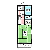 児玉アパート  ｜ 長野県長野市大字西長野（賃貸アパート1K・2階・19.44㎡） その2