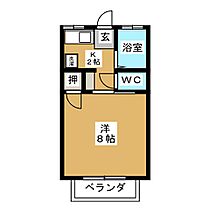 上松ハウス　Ｂ棟 205 ｜ 長野県長野市上松２丁目（賃貸アパート1K・2階・22.68㎡） その2