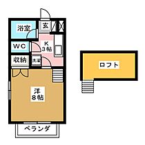 ウインドヒルズ 203 ｜ 長野県長野市上松５丁目（賃貸アパート1K・2階・23.76㎡） その2