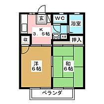 柳町ハイツ 101 ｜ 長野県長野市三輪５丁目（賃貸アパート2K・1階・34.02㎡） その2