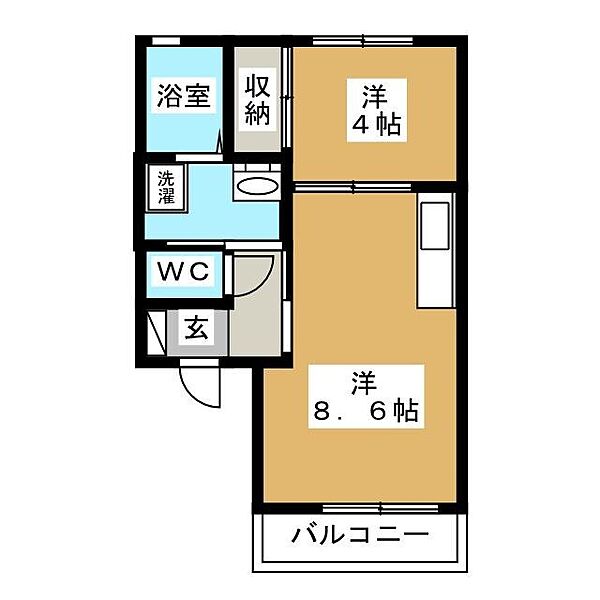 ホワイトベリー 101｜長野県長野市篠ノ井小森(賃貸アパート1LDK・1階・36.14㎡)の写真 その2
