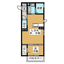 クオーレ 101 ｜ 長野県長野市松代町松代（賃貸アパート1LDK・1階・30.33㎡） その2