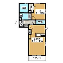 長野県長野市三輪３丁目（賃貸アパート1LDK・1階・40.84㎡） その2