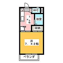 フレグランスしん　Ｃ棟 202 ｜ 長野県長野市吉田４丁目（賃貸アパート1K・2階・24.71㎡） その2