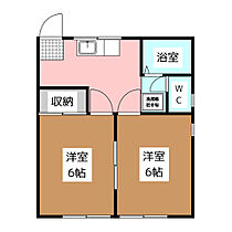 大手コーポ 202 ｜ 長野県長野市中御所５丁目9-5（賃貸アパート2K・2階・34.78㎡） その2