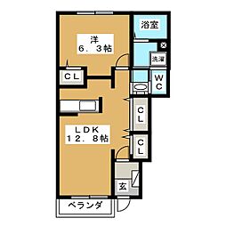 間取図画像 1LDK