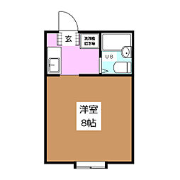 ルミエール金子 ワンルームの間取図画像
