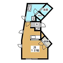 ARTIS ワンルームの間取図画像