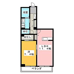 MastTownAstraea 1LDKの間取図画像