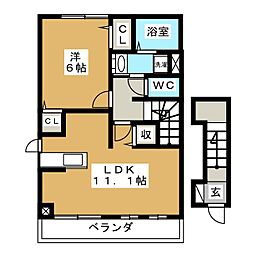 メゾンモビリア 1LDKの間取図画像
