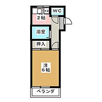 両下ハイツ 203 ｜ 長野県松本市旭１丁目（賃貸アパート1K・2階・21.66㎡） その2