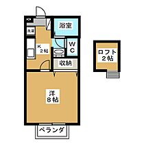 カーサポルエーラ B棟 205 ｜ 長野県安曇野市三郷温（賃貸アパート1K・2階・26.71㎡） その2