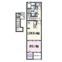 フローラル B 202 ｜ 長野県松本市大字島内5285-1（賃貸アパート1LDK・2階・38.81㎡） その2