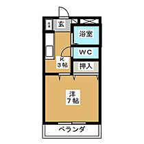 おおみなみアパート 22 ｜ 長野県松本市双葉（賃貸アパート1K・2階・24.84㎡） その2