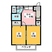 ディアス・メロディ　Ａ 102 ｜ 長野県松本市大字島内（賃貸アパート2K・1階・42.36㎡） その2