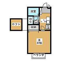 セジュール・ソシアＢ 202 ｜ 長野県松本市沢村２丁目（賃貸アパート1K・2階・26.71㎡） その2