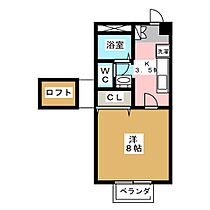 メゾンリベルテA 201 ｜ 長野県松本市野溝木工１丁目（賃貸アパート1K・2階・26.71㎡） その2