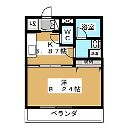 間取図画像 1K