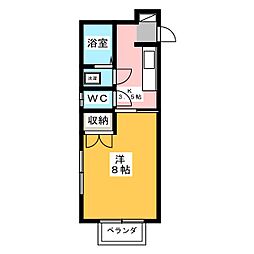 PALハウス 1Kの間取図画像