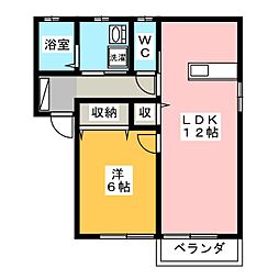 シャーメゾンシーマハウスA 1LDKの間取図画像