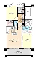 藤和シティホームズあざみ野クレーデルコート 2LDKの間取図画像