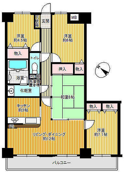 間取りを拡大表示