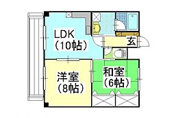 間取図画像 2LDK
