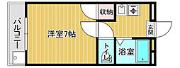メゾンmmn 1Kの間取図画像