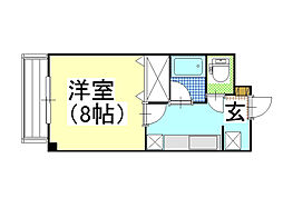 メゾンタイショウ3 1Kの間取図画像