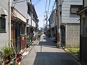 前面道路です。