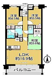 ディモア城東シティ 3LDKの間取図画像