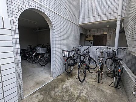 セントヒルズ小岩の駐輪場です。