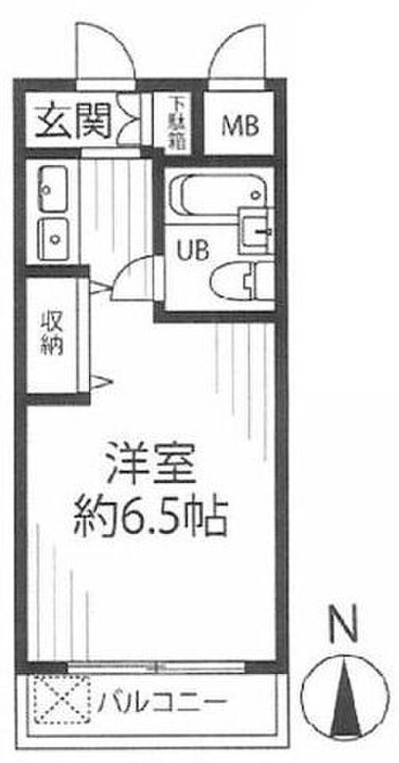 ウエスト北小岩の間取りです