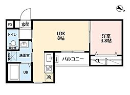 間取図画像 1LDK