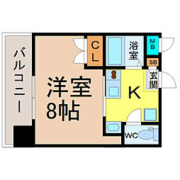 間取図画像 1K