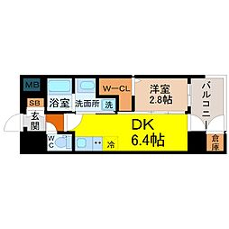 間取図画像 1DK