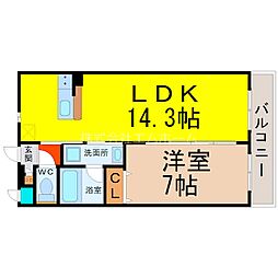 間取図画像 1LDK