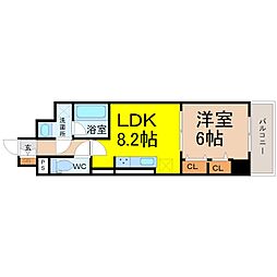 パルファンドゥジョア 1LDKの間取図画像