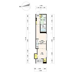pluviusarcusNagoya 1LDKの間取図画像