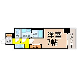 S-RESIDENCE金山3丁目 1Kの間取図画像