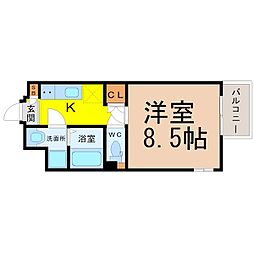 シュトラール千代田 1Kの間取図画像