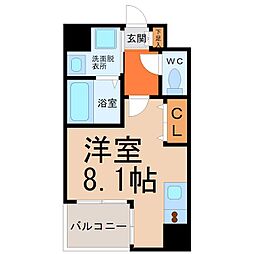 CITYSPIRENagoya-Osu 1Kの間取図画像